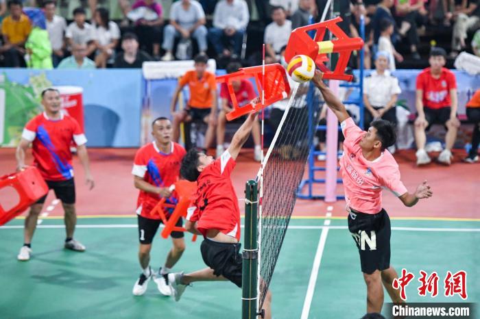 海南文昌板凳排球总决赛上演别样风采