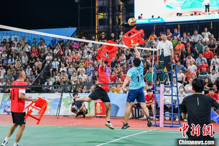 海南文昌板凳排球总决赛上演别样风采