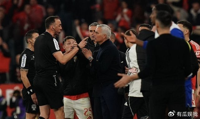 穆里尼奥红牌离场引争议 本菲卡2-2波尔图联赛