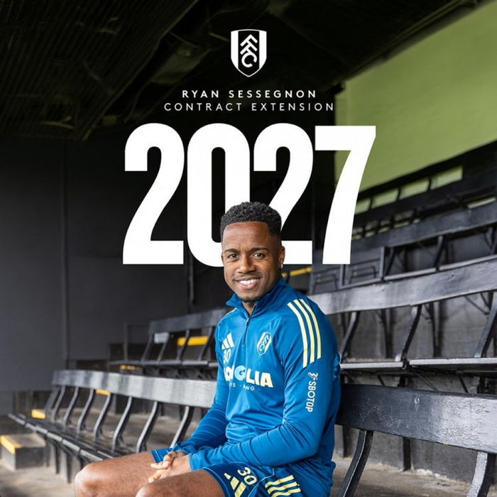 富勒姆官方宣布续约左路多面手塞塞尼翁至2027年